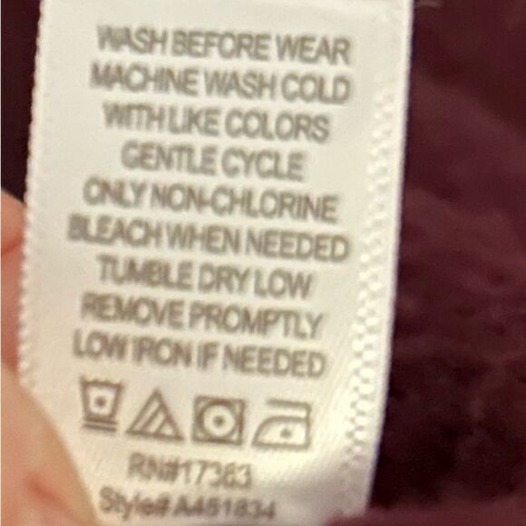 Koolaburra by UGG Fleece Wine Shawl Collar Cardigan Light Jacket Size Medium - Picture 5 of 8